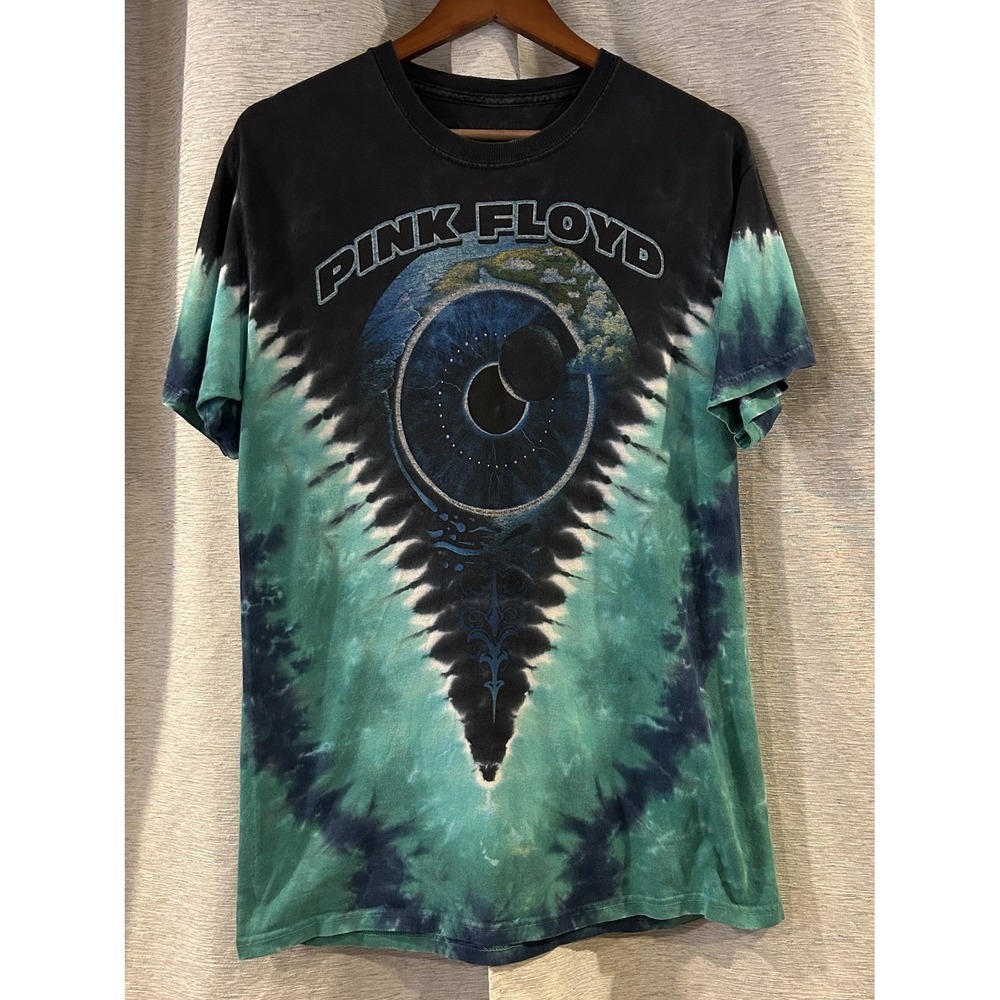 Liquid Blue Pink Floyd Shirt Adult Men's Size Medium Pulse Tie Dye Y2K